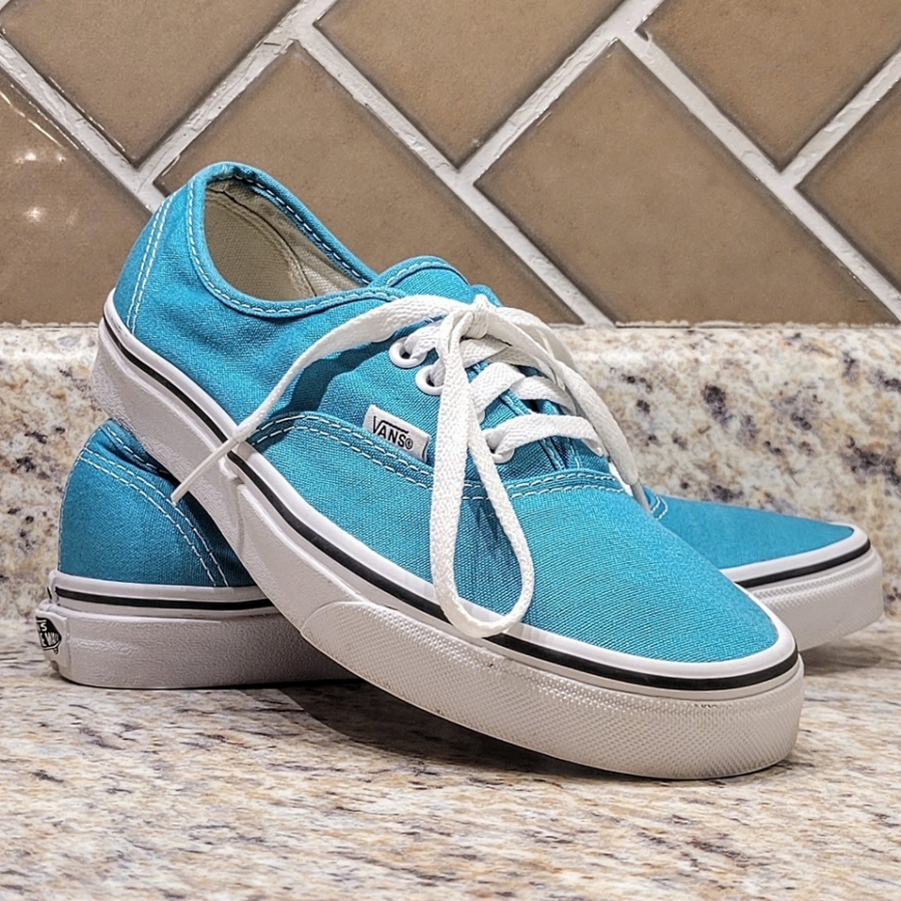 Vans Authentic Low Top Sneakers - Turquoise Blue